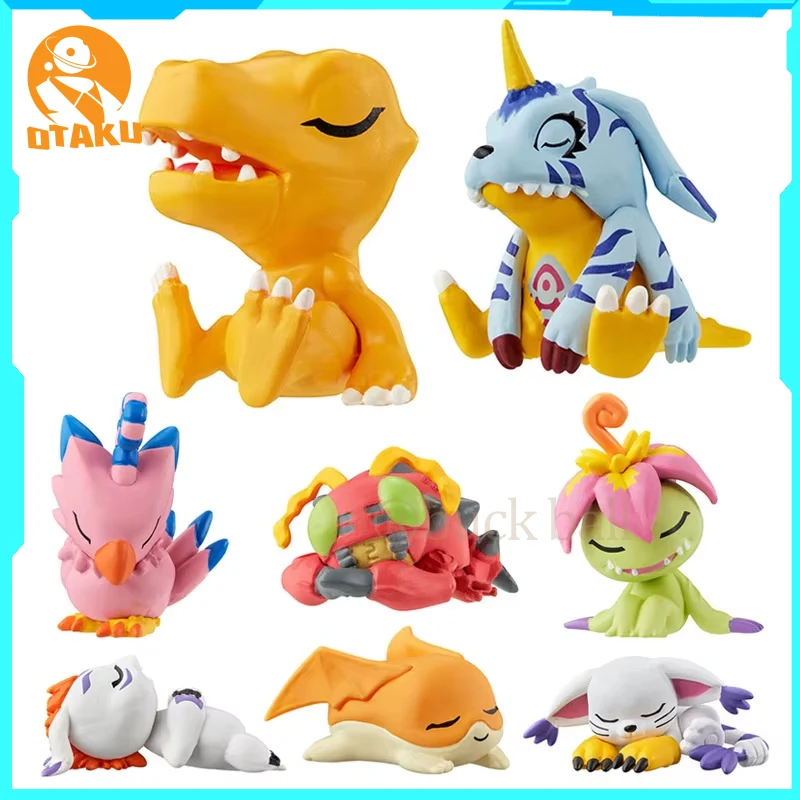 Digimon Adventure Figurine Agumon Figure Gabumon Figures Tentomon Pvc Sitting Posture Doll Collection Desk Decoration Toys Gifts