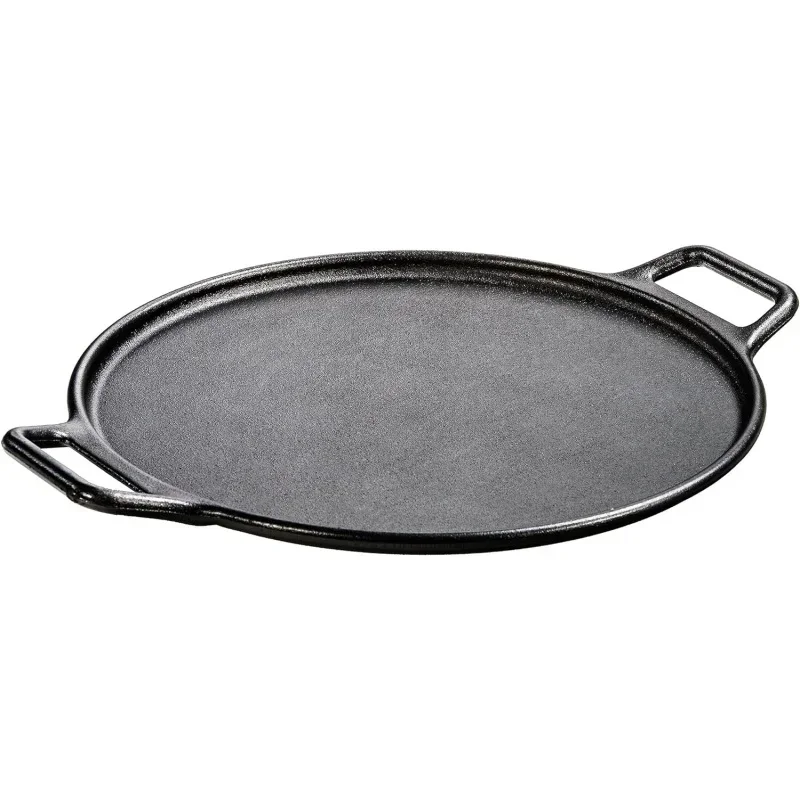 BOLD 14 Inch Seasoned Cast Iron Pizza Pan, Design-Forward Cookware