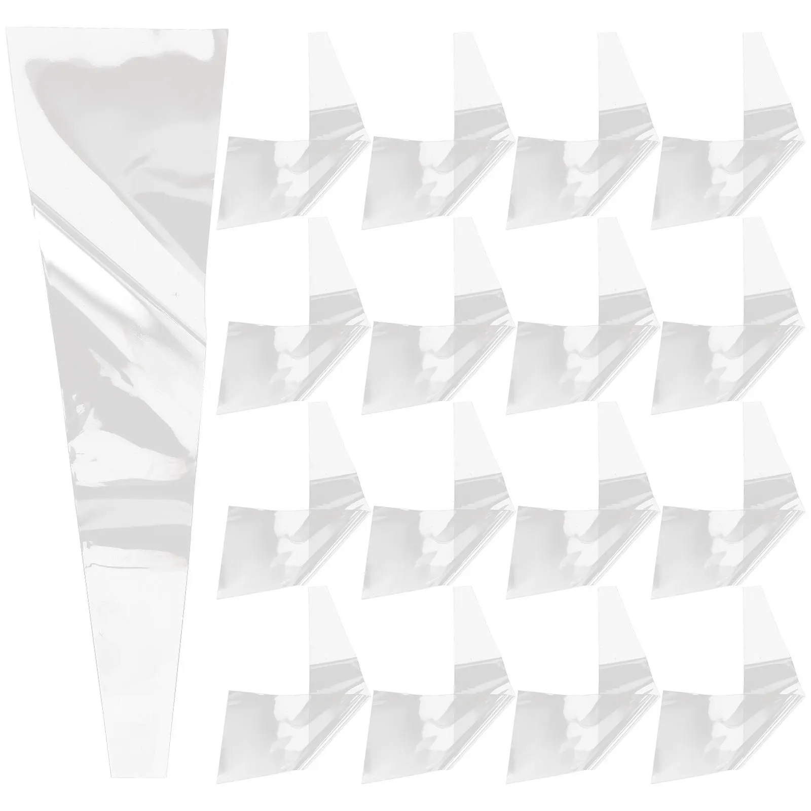 

100Pcs Single Rose Sleeves Practical Wrapping Bags Durable and Portable for Flower Shops and Florists Single Rose Sleeve