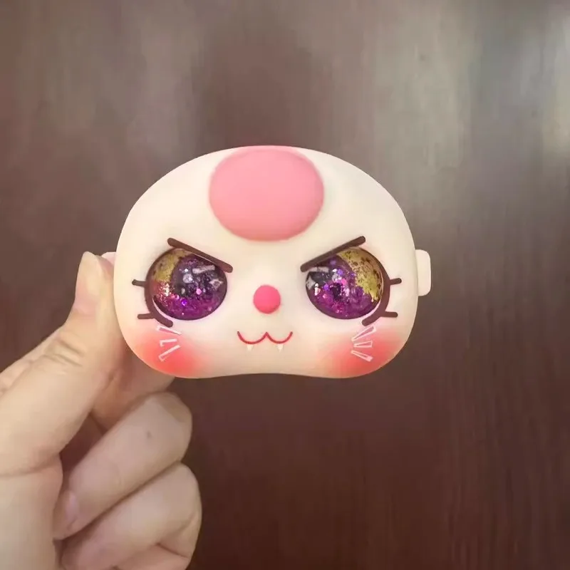 100 طفل ثلاثة سنوات اليدوية Diy بها بنفسك دمية العين الملحقات هريرة الوجه قذيفة تتدفق الرمال معكرون العين الخرز #3