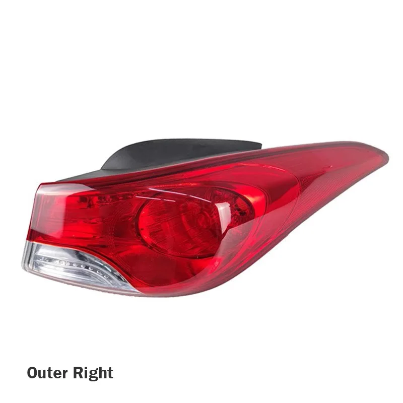 Auto Rear Bumper Light Outer Tail Light Cover Brake Lamp Brake Light Housing For Hyundai Elantra 2012 2013 2014 2015
