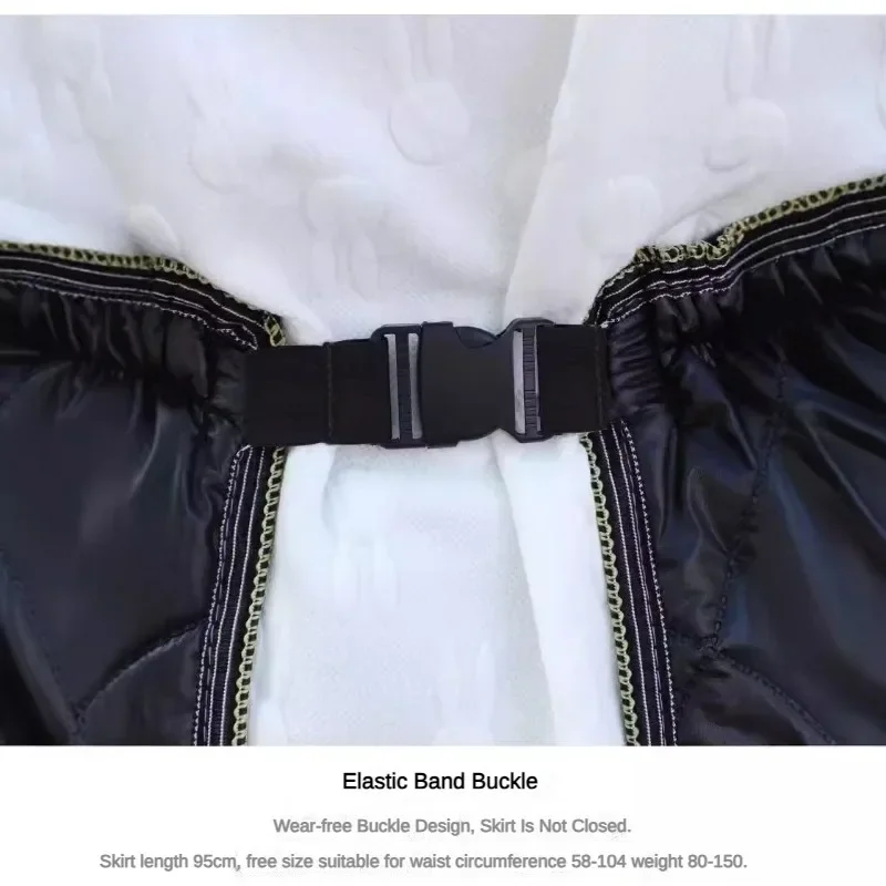 Winter Motorcycle Apron Waterproof Knee Pad Warm Blanket Windproof Quilt Plus Velvet Thickened Windproof Skirt Warm Knee Cover