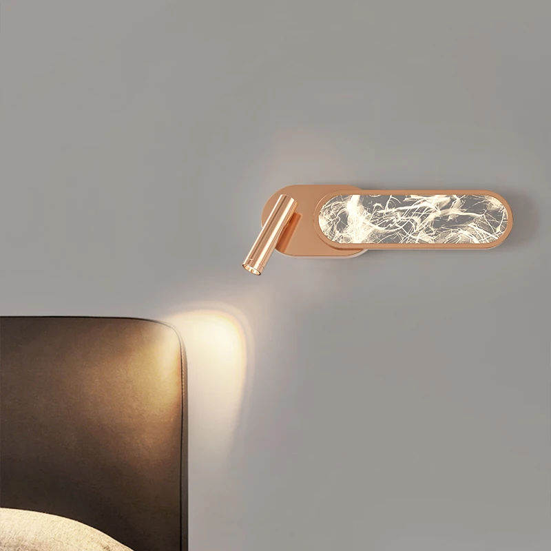 

Creative Wall Lamp Living Room Sofa Background Lighting Fixture Bedside Aisle Villa Hotel Bedroom Art Wall Home Decor Led Lamp