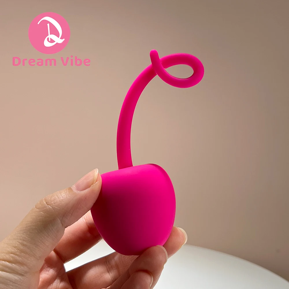 Apple Shape Single Kegel (Ben Wa) Geisha Ball Love Pleasure Jiggle Ball for Woman Pelvic Floor Muscles Training Adult Sex Toy