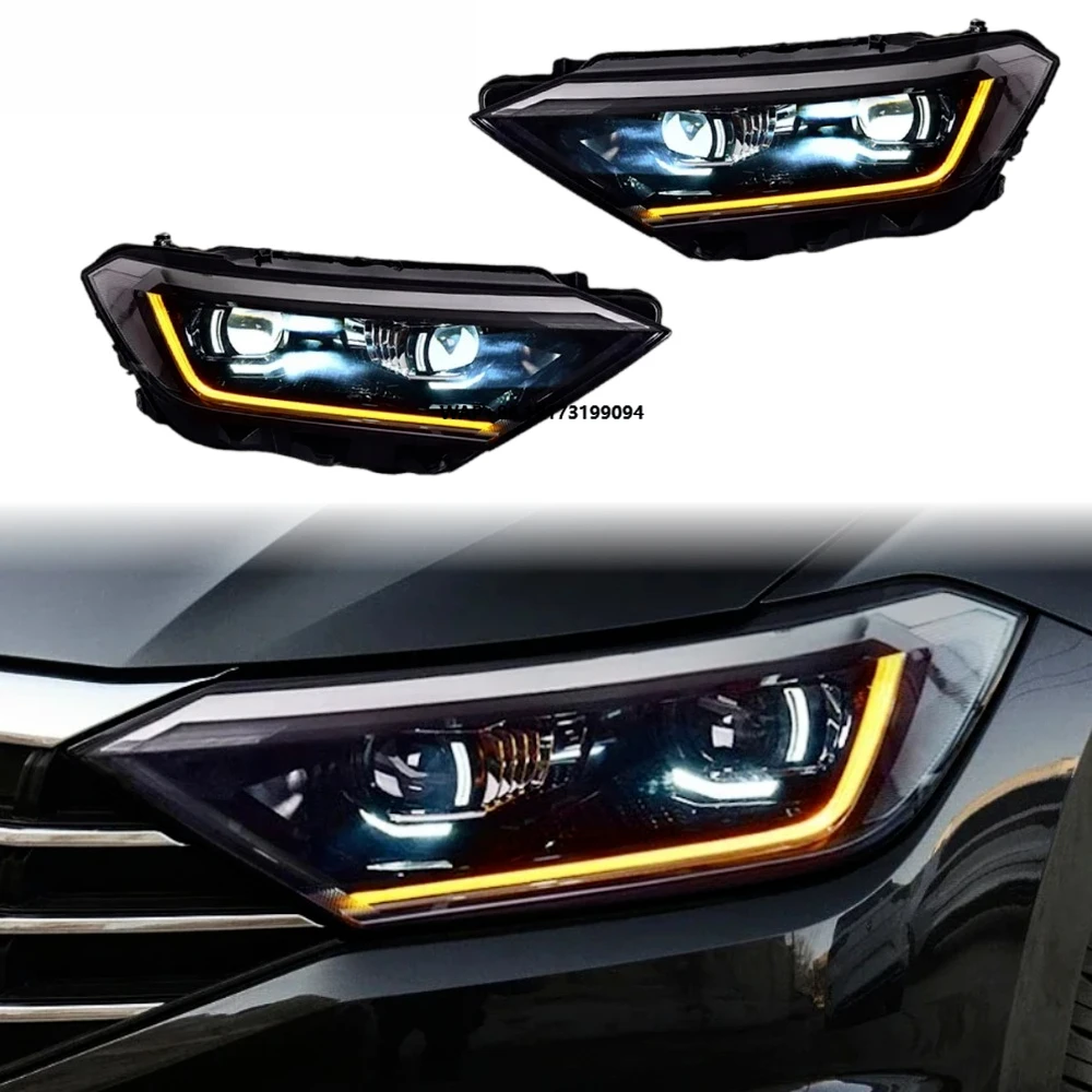 

Jetta Headlights 2019-2023 LED Lens Upgrade Front Lamp Car Accessories Hot Selling Plug and Play DRL