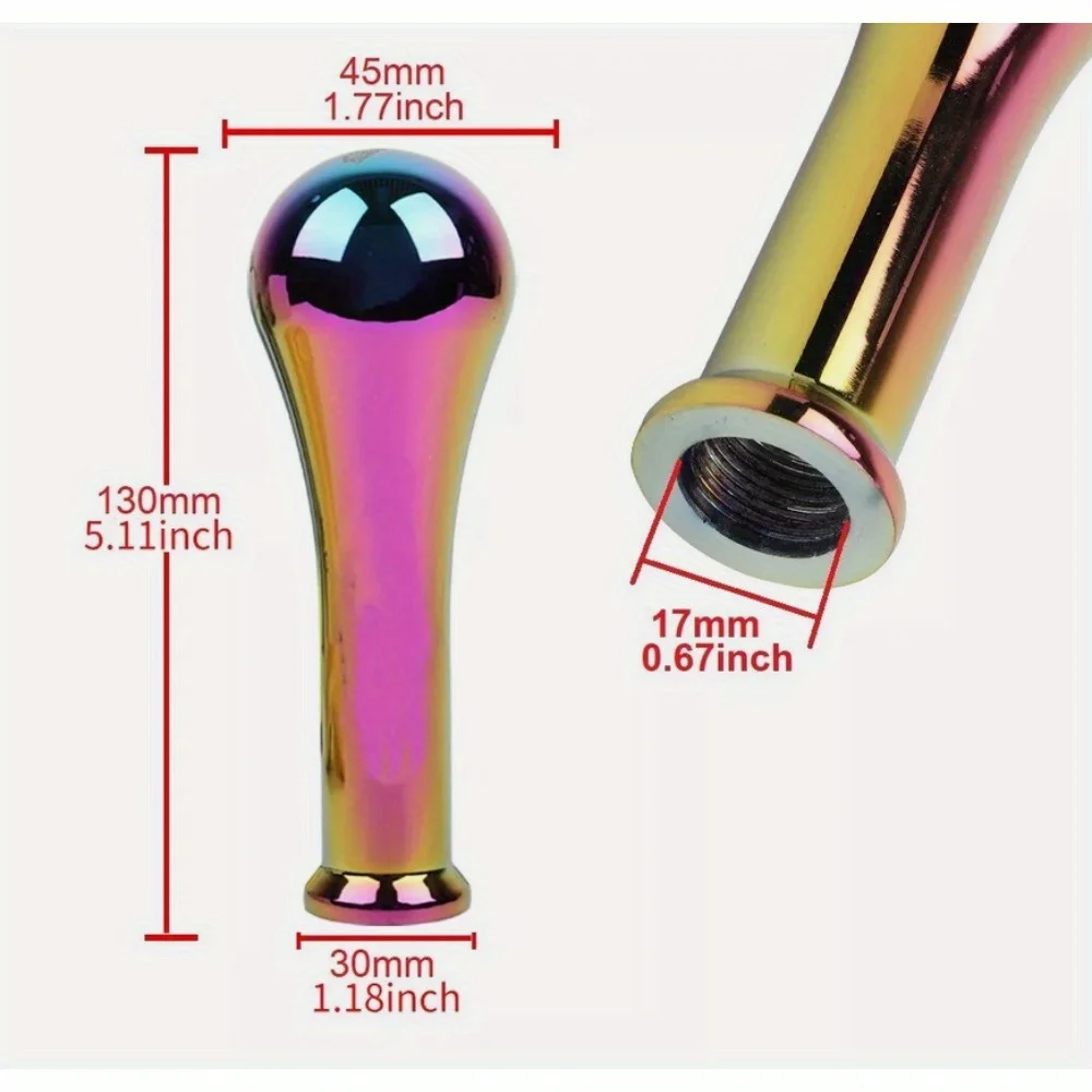 JDM BRIDE Titanium Neo Chrome Manual Gear Shift Knob Lever Shifter V1L