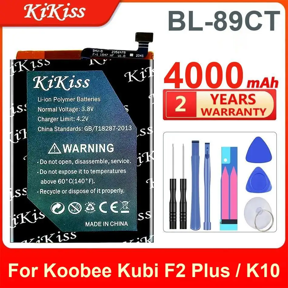 

4000Mah Kikiss Battery BL-89CT For Koobee F2 Plus K10
