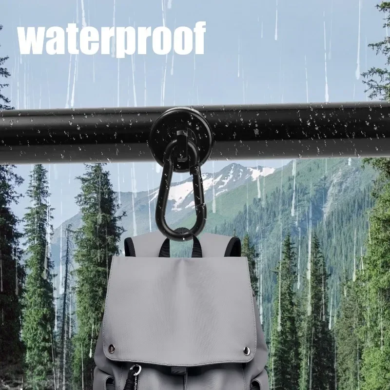 خطافات مغناطيسية قوية 360 ° الدورية الحائط الثقيلة المغناطيس هوك مفتاح معطف الشماعات متعددة الأغراض حلقة تسلق المغناطيس حلقة هوك #3