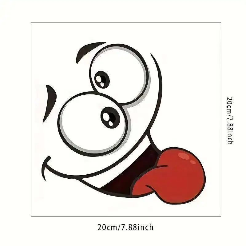 1/4 Stück lustiger Aufkleber für Toilettendeckel – selbstklebende Badezimmerdekoration mit ausdrucksstarkem Gesicht, rückstandsfreier, abnehmbarer Toilettendeckel-Aufkleber, zur Dekoration – Detail 8