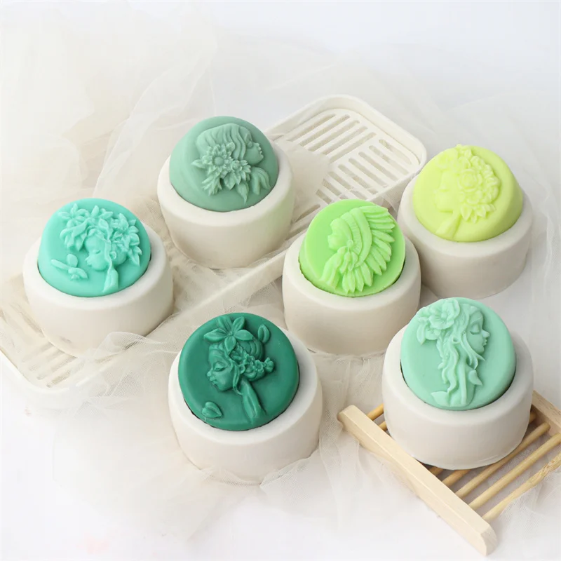 Forest Girl Flower Fairy Silicone Soap Mold DIY Elf Angel Girl Candle Resin Plaster Handmade Soap Wax Clay Art Craft Home Decor