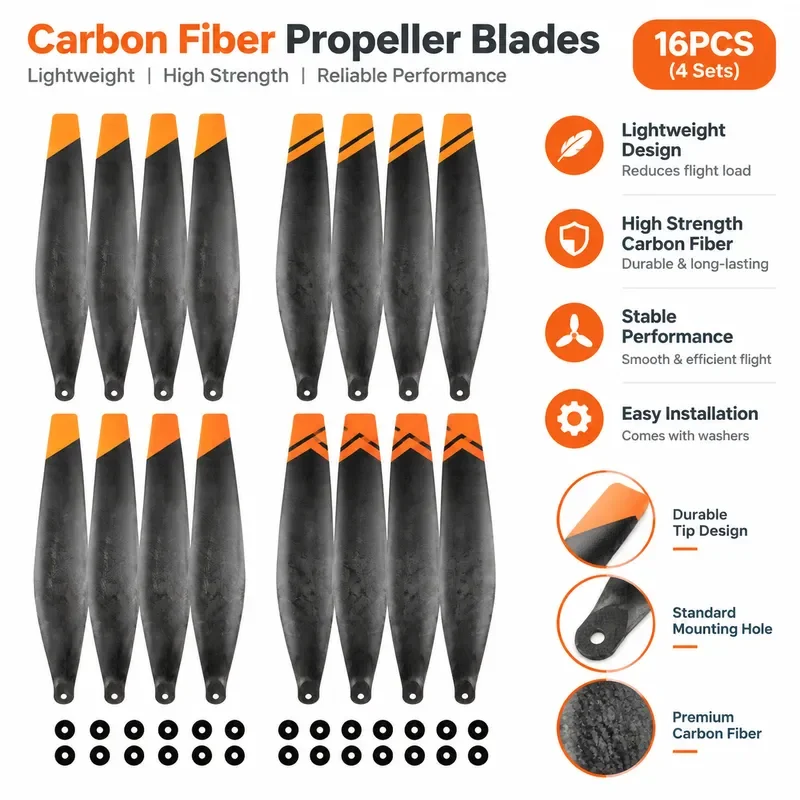 for DJI T40 T50 T20P Carbon Fiber Blades 5413 5415 Propellers Accessories
