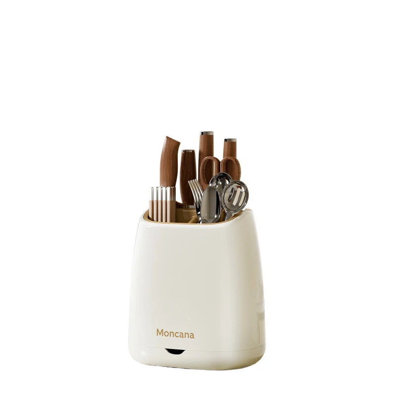Multifunctional Kitchen Knife Holder Drain Board Surface Sle Utensil Cutlery Storage Ra Inteated Box Chopstis Tube