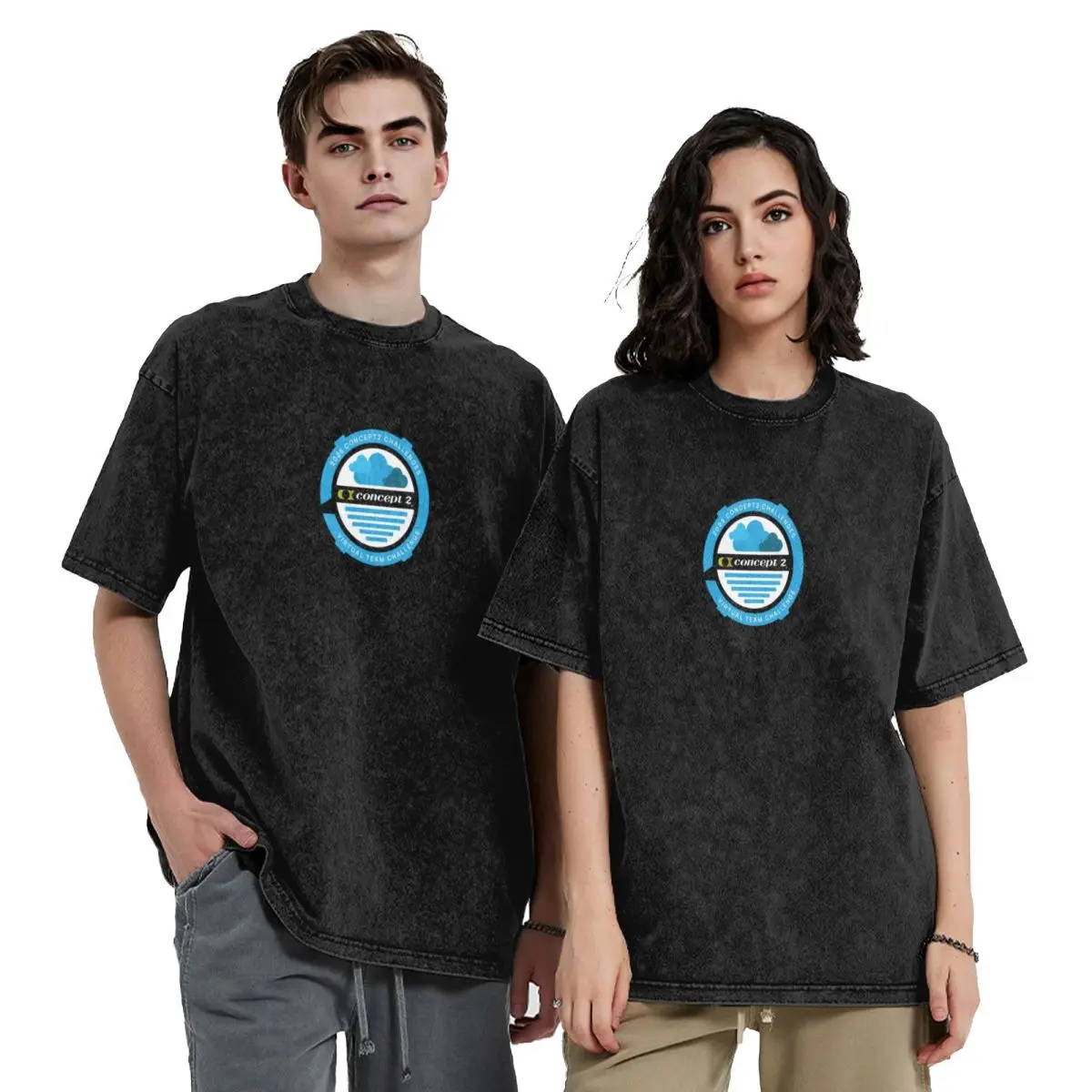 

2025 Concept2 Virtual Team Challenge T-Shirt funny shirt cotton plain rapper graphic tees t shirts for men cotton