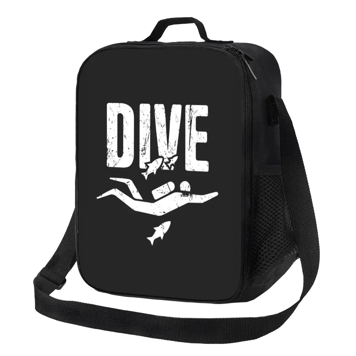 

DIVE Scuba Diving Insulated Lunch Bag for Camping Travel Diver Waterproof Cooler Thermal Lunch Box Women Children