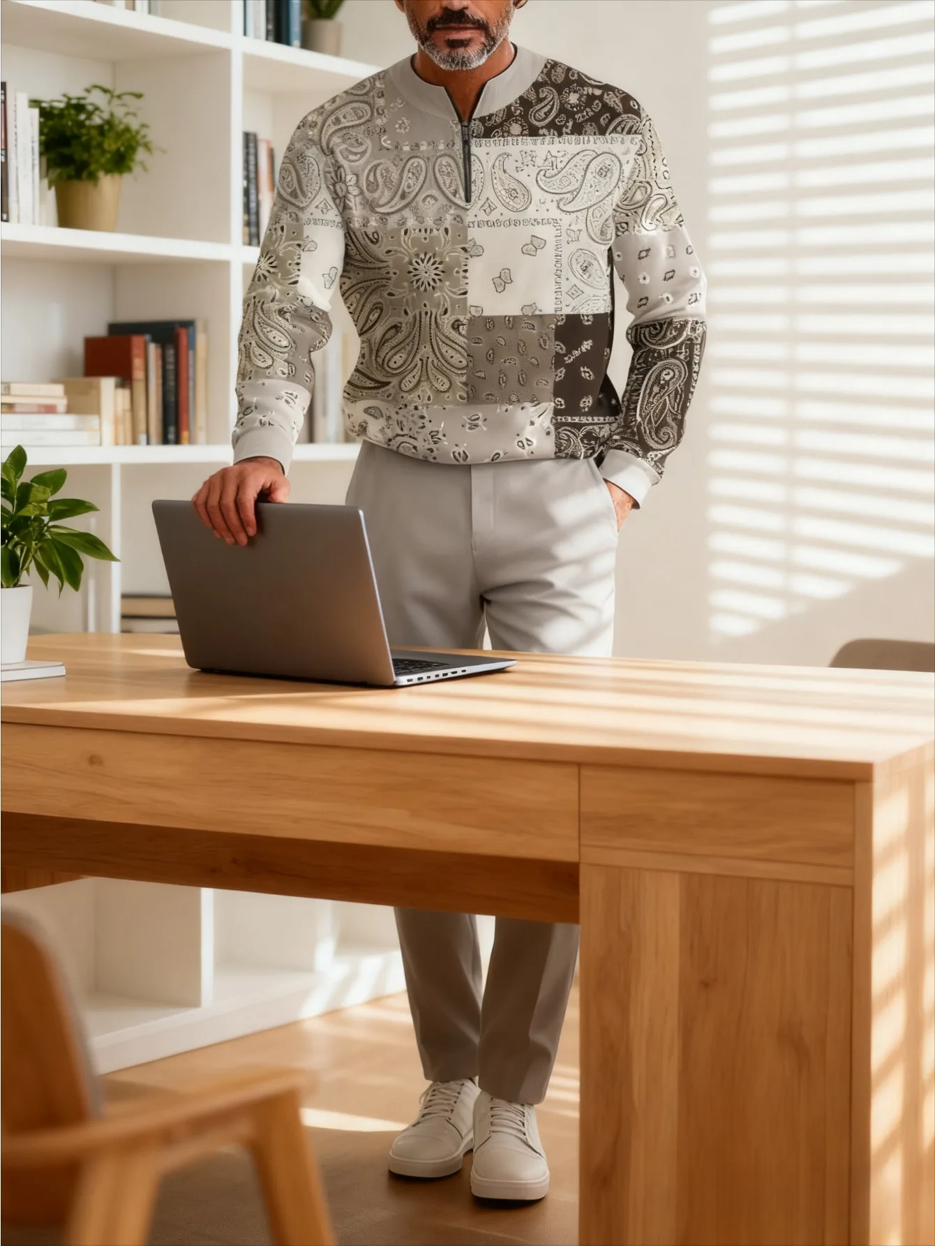 2-częściowy zestaw, europejski i amerykański modny męski komplet sportowy: bluzka z długim rękawem i długie spodnie