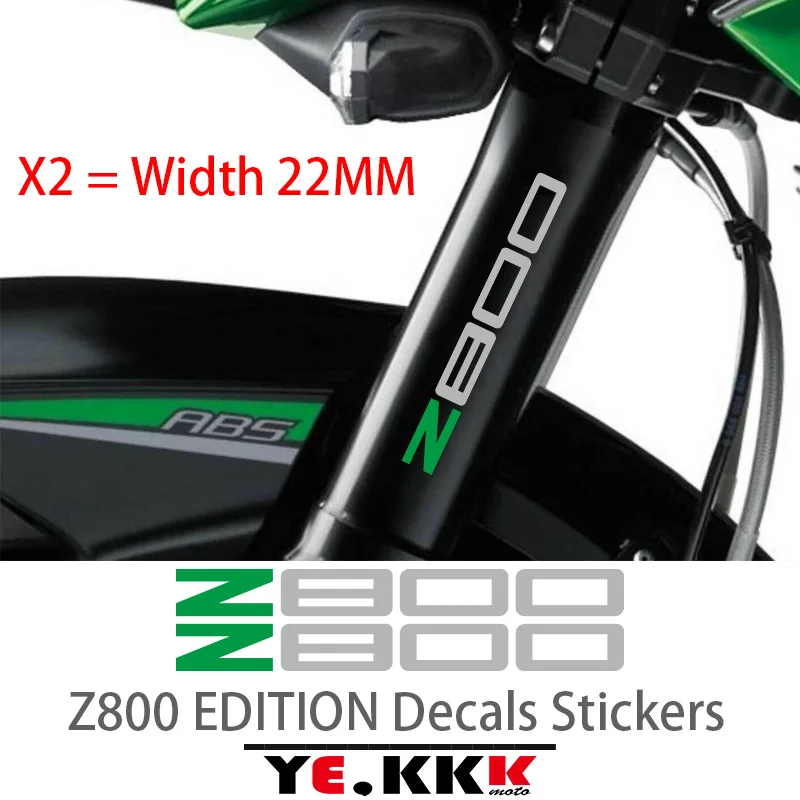 For Kawasaki Z800 Z800R EDITION Decals Stickers 2X Custom Hollow Motorcycle Fairing Housing Stickers