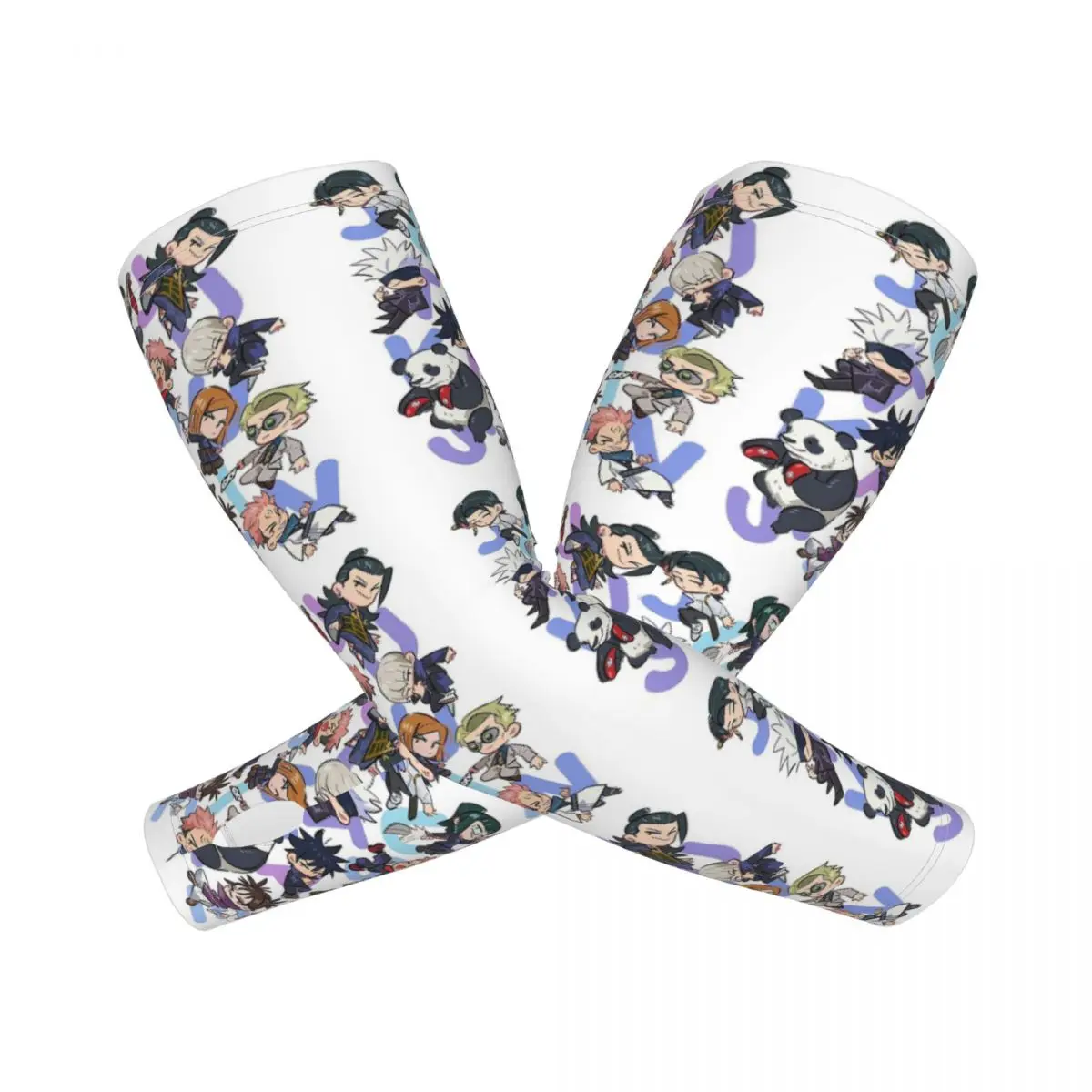 

Satoru Gojo уличные рукава для защиты от солнца и ультрафиолета, летние ледяные шелковые велосипедные татуировки, рукава