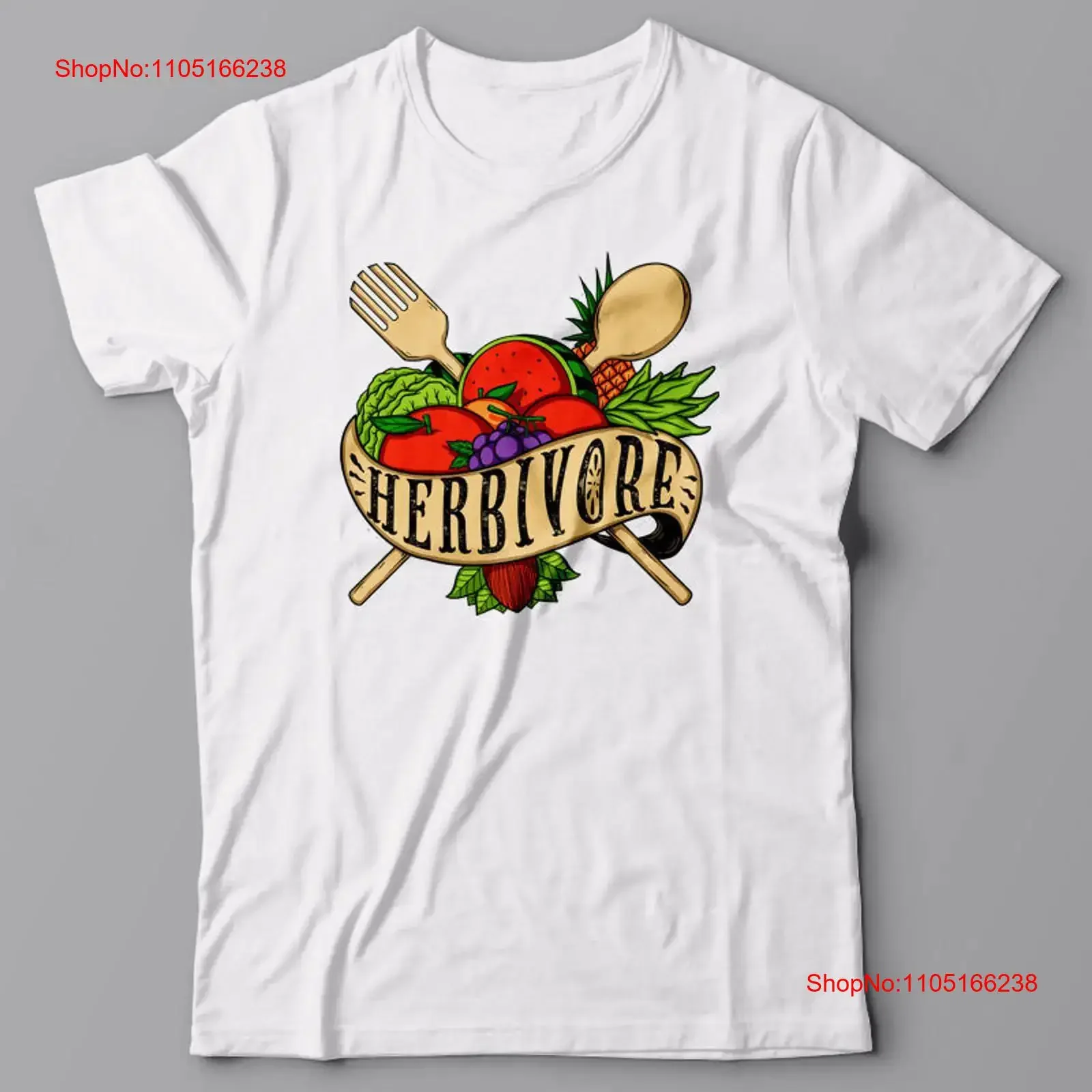 HERBIVORE T-shirt végétalien sans cruauté cadeau végétarien vintage Lavé Doux mode Vêtements de créateur confortables Unisexe Respirant