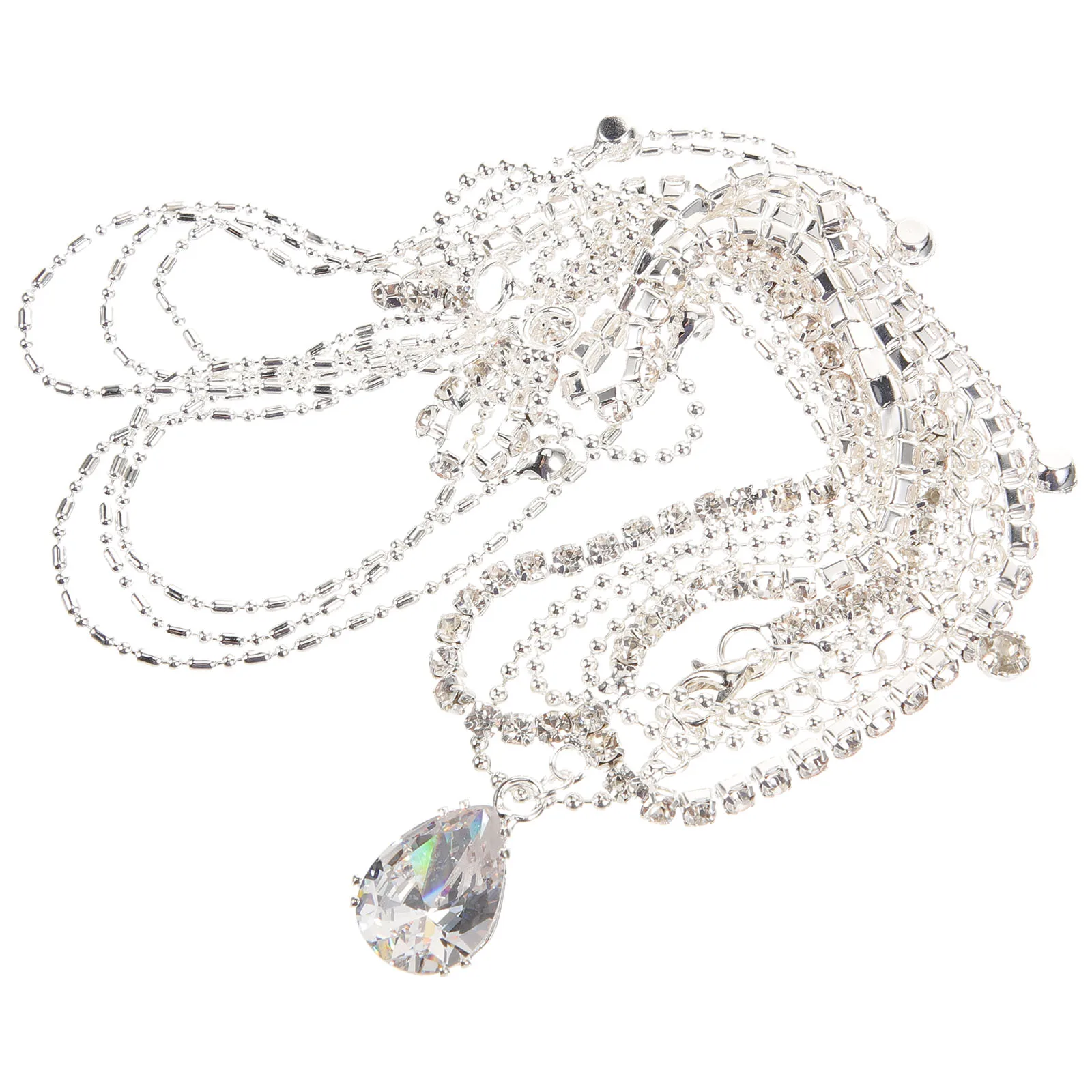 

Shiny Rhinestone Alloy Head Chain Decorative Hair Jewelry Bridal Wedding Party Masquerade Accessory Lightweight Elegant Charming
