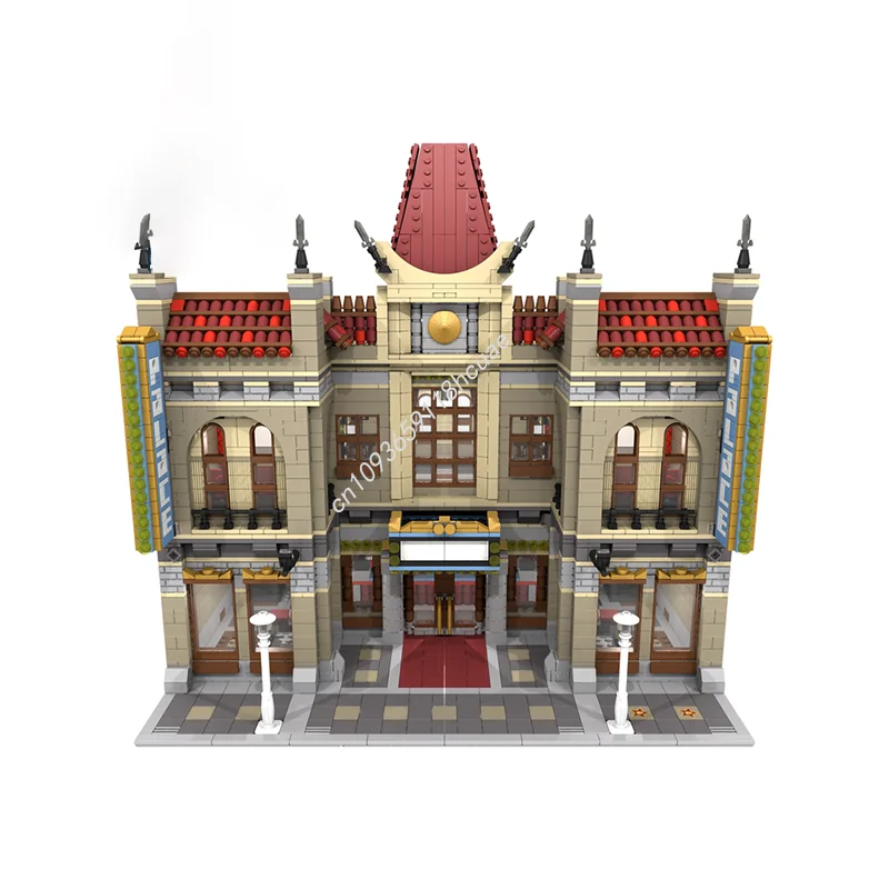 3486 قطعة MOC قصر السينما الصينية وحدات نموذج اللبنات العمارة التعليم الإبداعي الطوب هدية الكريسماس لعب الاطفال #4