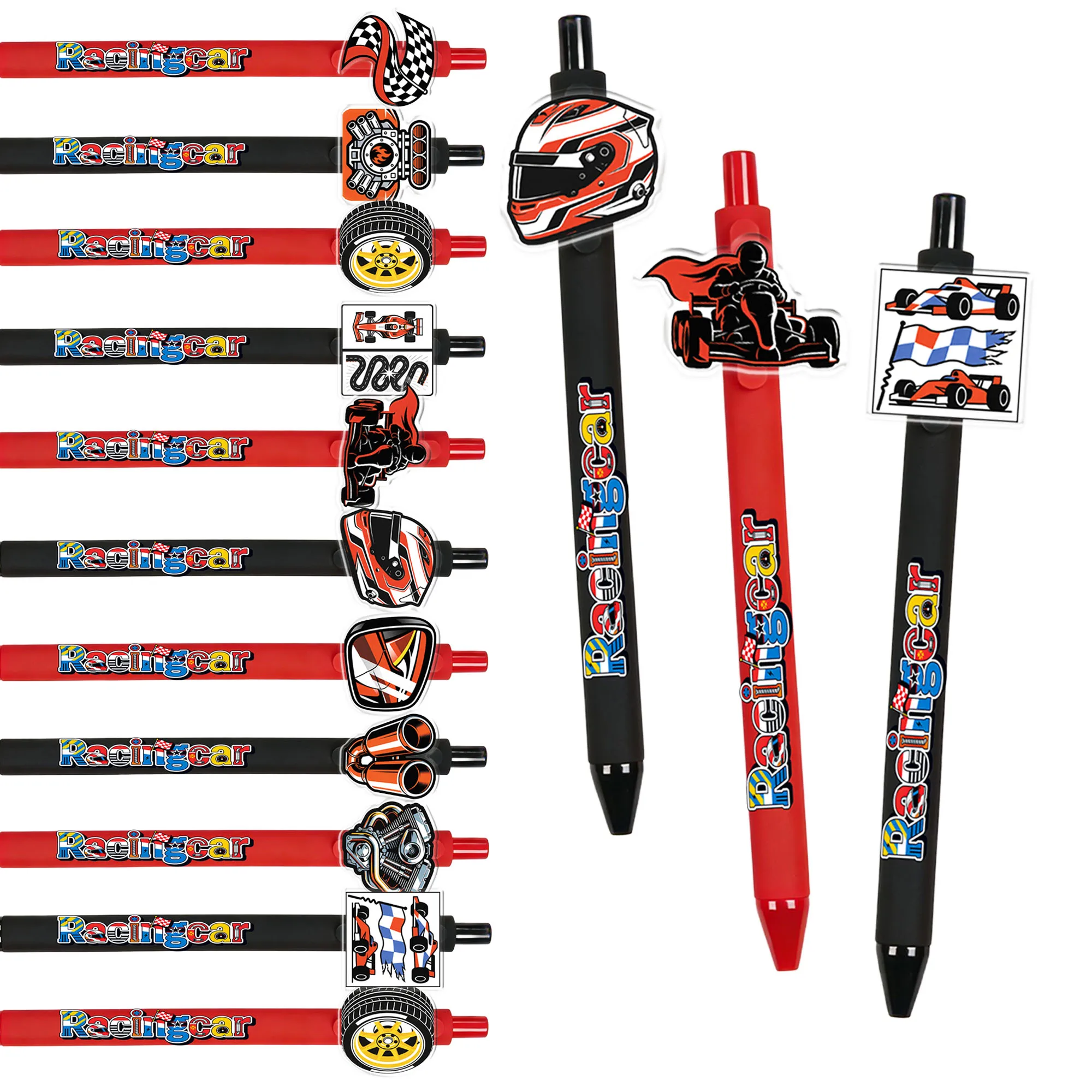 

10/14 шт. шариковых ручек в гоночном стиле для любителей гонок, для коллекционирования персонализированных ручек с автографами.