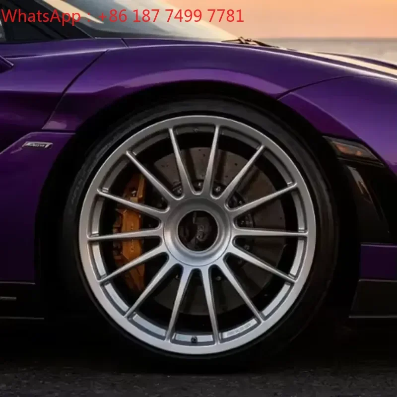 Custom Silver Multi-Spoke Deep Concave Forged Aluminium Alloy Retro JDM Aftermarket Rims for Sedan Coupe Sport Compact Cars
