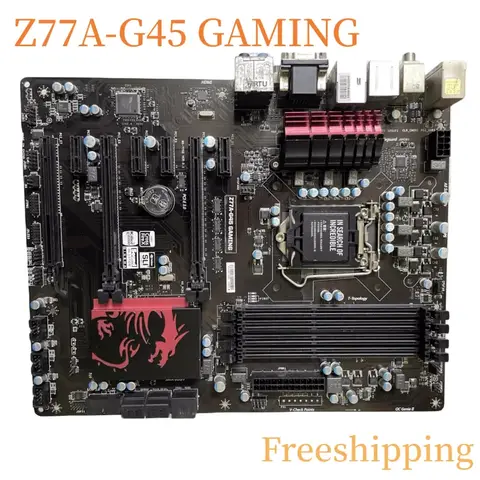 Para msi Z77A-G45 placa-mãe de jogos z77 lga1155 ddr3 mainboard 100% testado totalmente trabalho