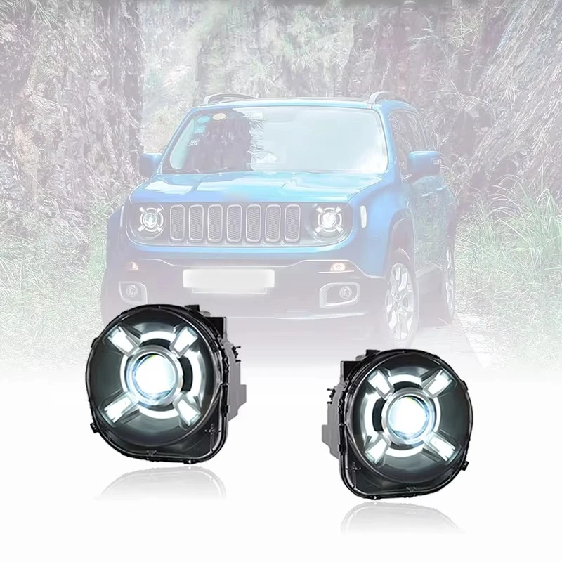

Car Headlights Modified Head Lamp LED DRL Hid Bi Xenon Auto Accessories for Jeep Renegade 2016-2021