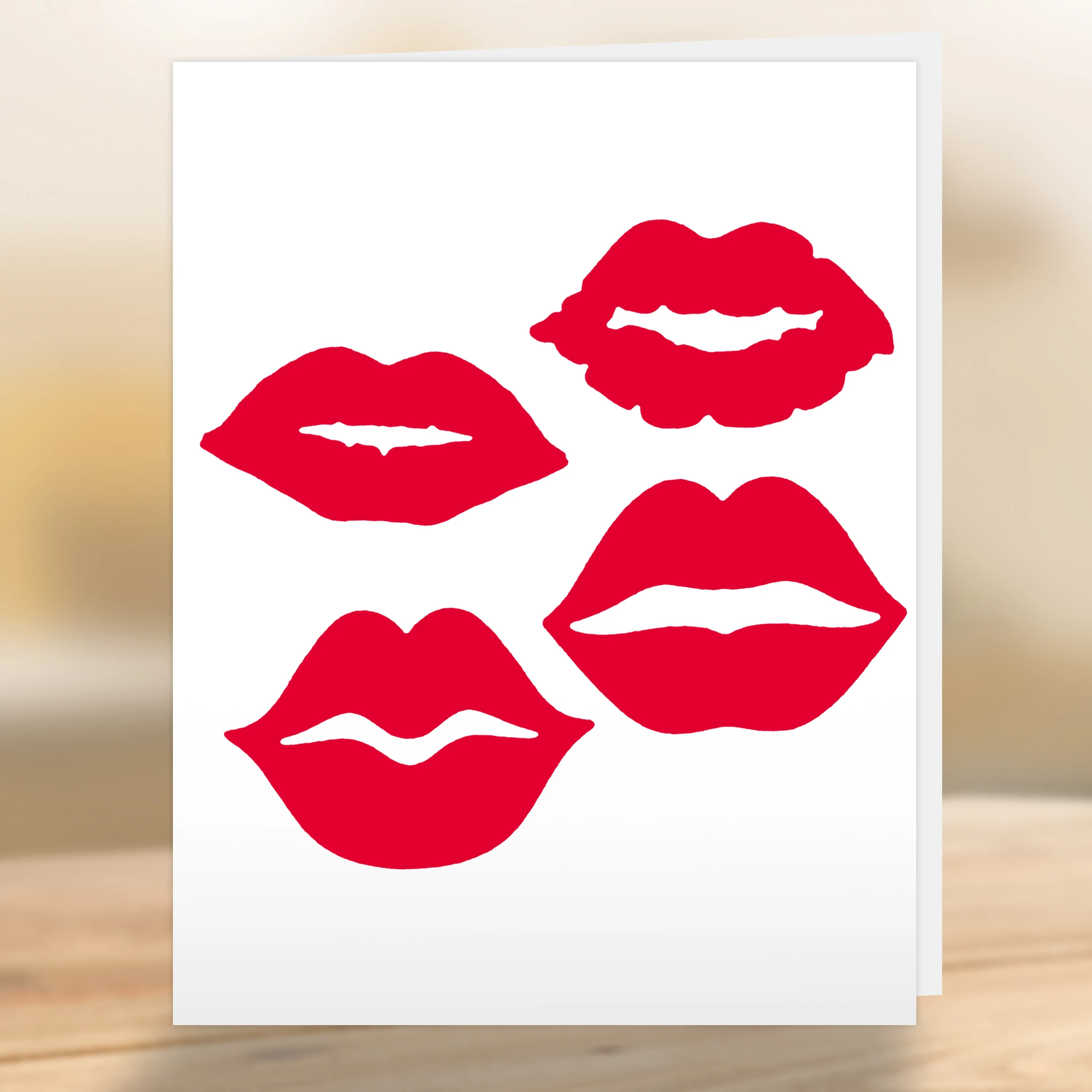 Lips Lipstick Print Hickeys Pattern Metal Cutting Dies Scrapbooking Valentine's Day Card Photo Album Clipart Decorating Making M