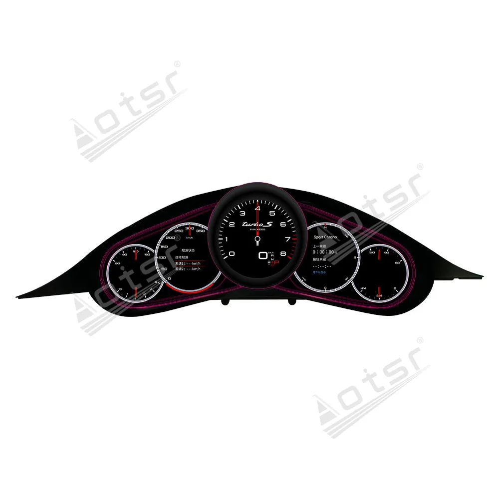 

Новый цифровой кластерный одометр, экран для Porsche 2010-2016 Panamera, ЖК-мультимедийный плеер, приборная панель, измеритель скорости