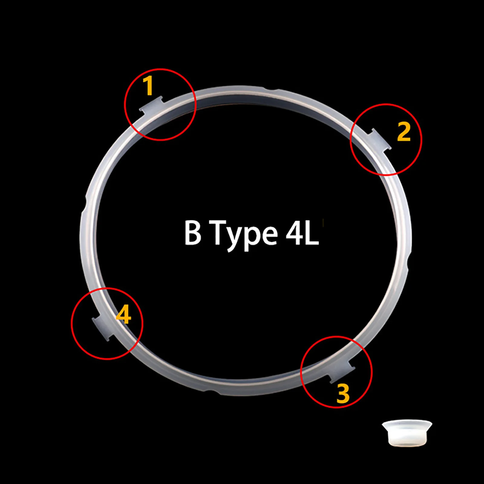 For Midea Electric Pressure Cooker Parts Ball Float Valve Seal Ring Seal Gasket