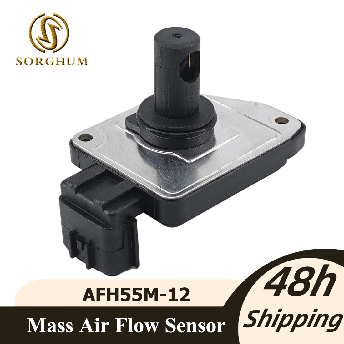 

Sorghum AFH55M-12 Car Mass Air Flow Meter For 98-04 Nissan Frontier Pickup Xterra 2.4L MAF Sensor AFH55M12 160173S500 160171S710