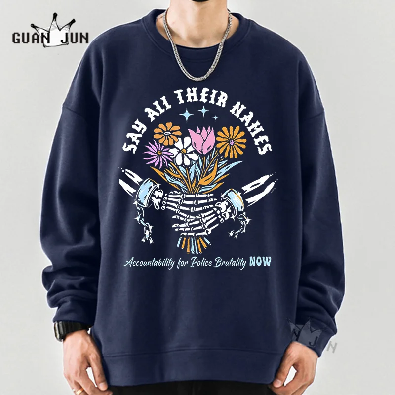 Aesthetic Flower Autumn Hooded Men Cotton Sweatshirts O-Neck Long Sleeve Hoodie Harajuku Clothing Women Oversized Clothes