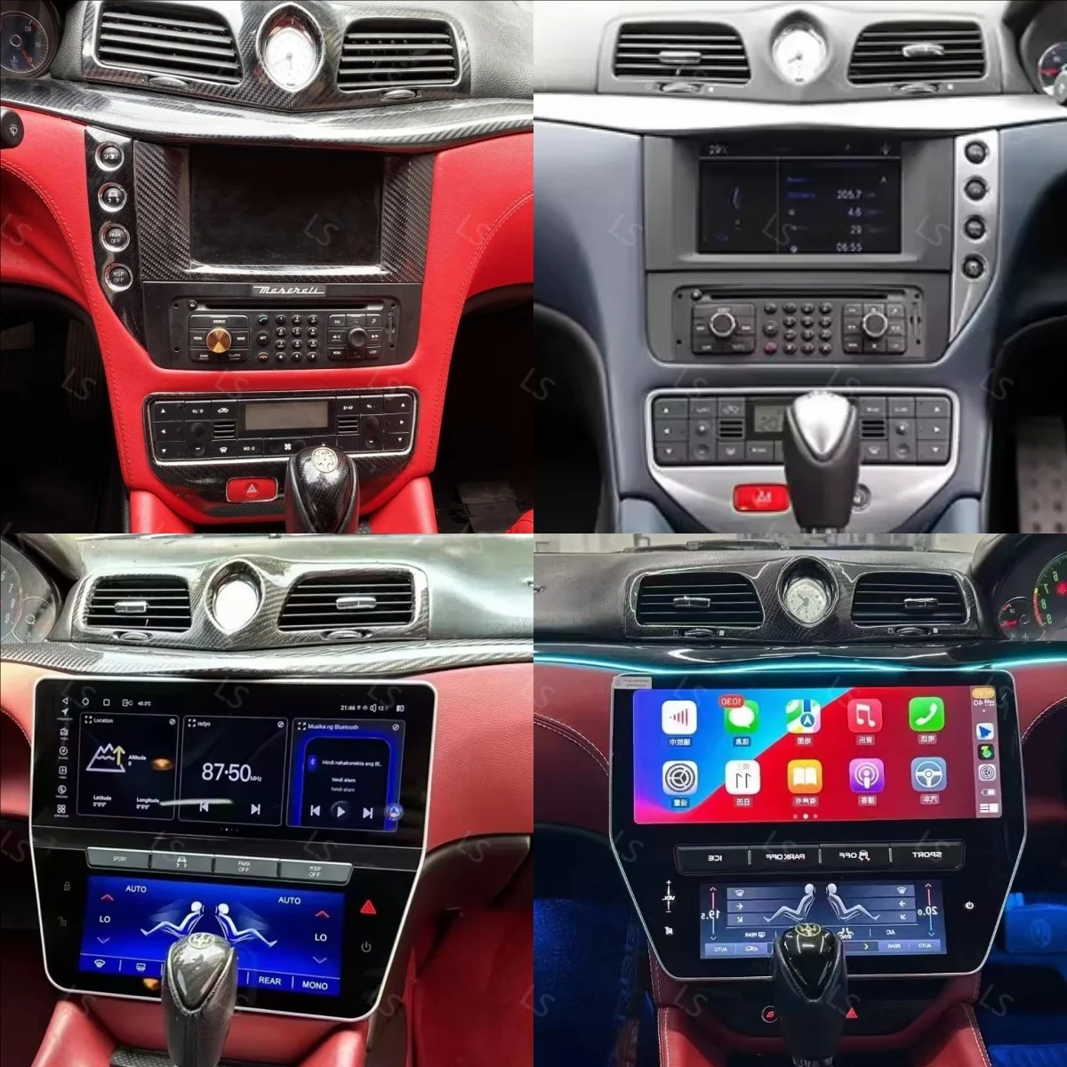 22“ Touch Screen Android 14.0 For Maserati GT GTS 2005-2015 GPS Auto Wireless Carplay Car Radio Multimedia Stereo Head Unit