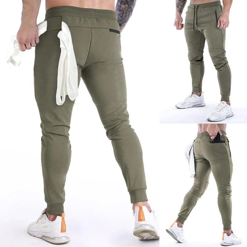 

Men Sport Running Pants Elastic Jogging Sweatpants Man Gym Fitness Trousers Quick Dry Training Crossfit Male Clothing