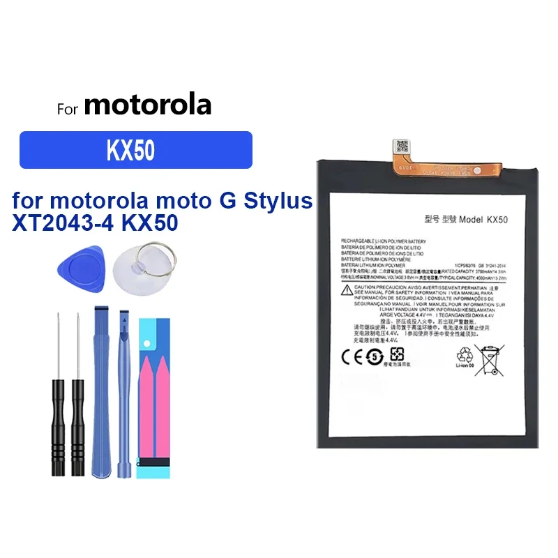 

High Capacity Battery MD50 KX50 4000mAh-5000mAh for motorola moto G Stylus 5G 2021 2022 XT2131 XT2043-4 KX50 Portable batteries