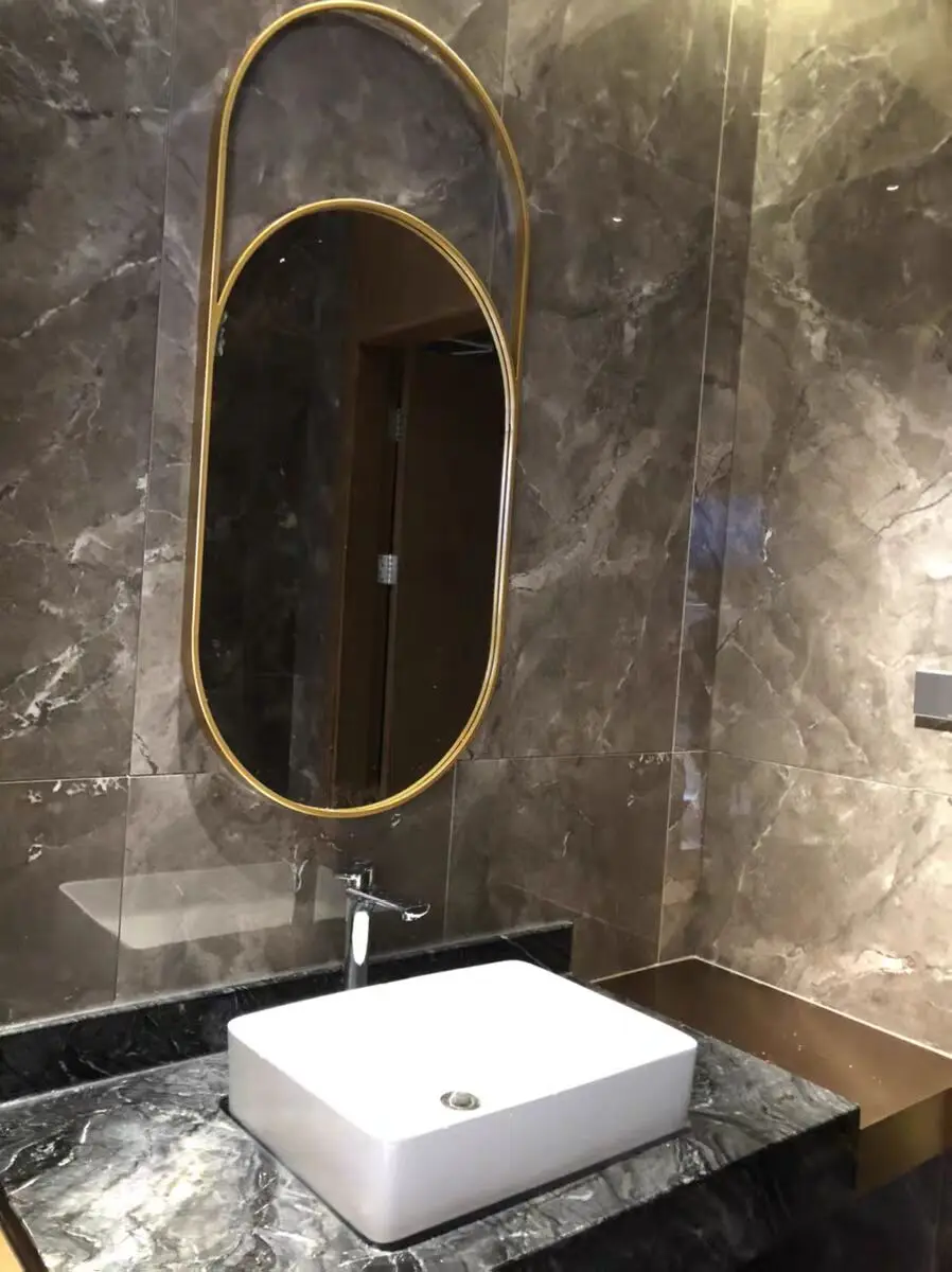 

Beauty salon, cosmetic mirror, bathroom, oval, hotel, guest room, homestay, decorative mirror
