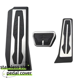 LHD Car Pedals For BMW G30 G31 New 5 Series 2017 2018 2019 2020 2021 2022 2023 Footrest Brake Gas Accelerator Pedal Pad Covers