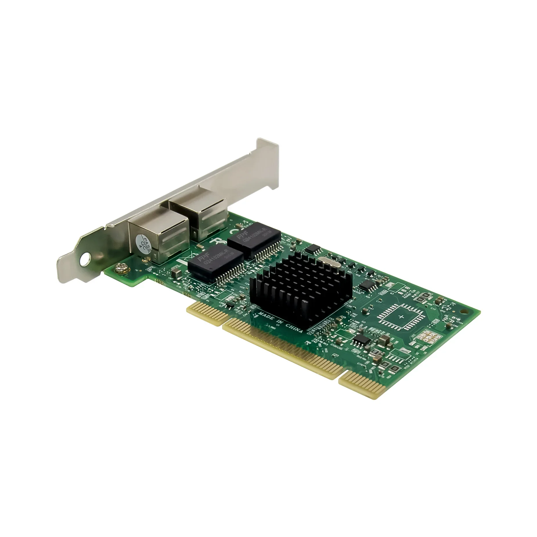 محول شبكة خادم PCI ثنائي RJ45 بمنفذ جيجابت 10/100/1000 ميجابت في الثانية مع بطاقة شبكة Intel 82546 NIC