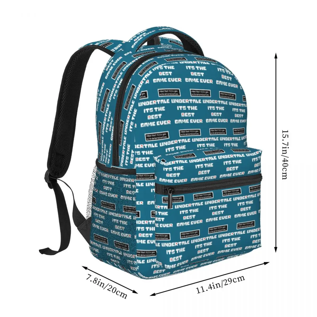 Undertale 3 Backpack Student BookBag Kids School Bag Laptop Shoulder Bags for Boys Girls