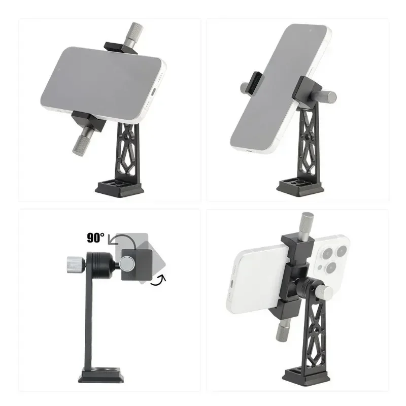 

Camera Mounting Clip Horizontal And Vertical Shooting Cell Phone Clip Rotatable Tripod Clip Photography Tabletop Bracket