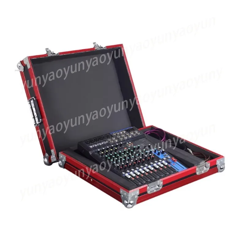 Custom Shockproof Mixer Flight Case Portable Wheeled Durable Rack Equipment Protection Road Storage Box