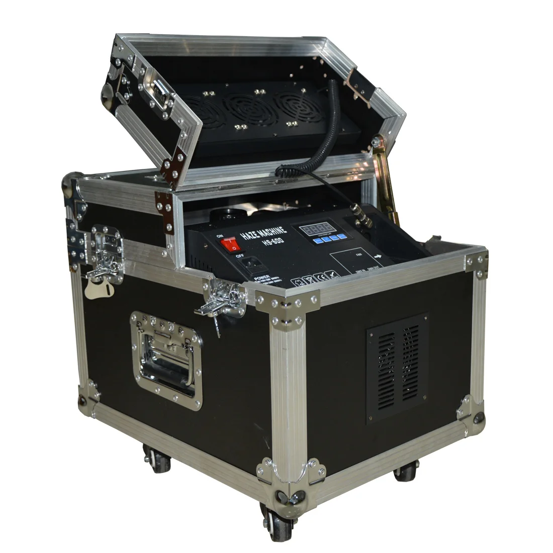 DJ No Warm up time stage dual haze machine with Flight case , 600w Dual hazer DMX / Remote Control