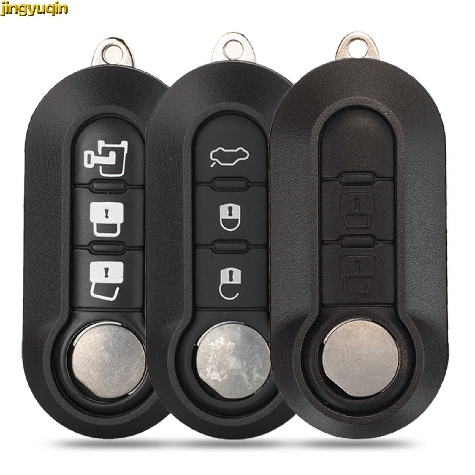 

Jingyuqin Flip Remote Car Key Fob Case Shell For Fiat 500 Panda Bravo Punto Ducato Stilo Peugeot Boxer Citroen Jumper SIP22 2/3B