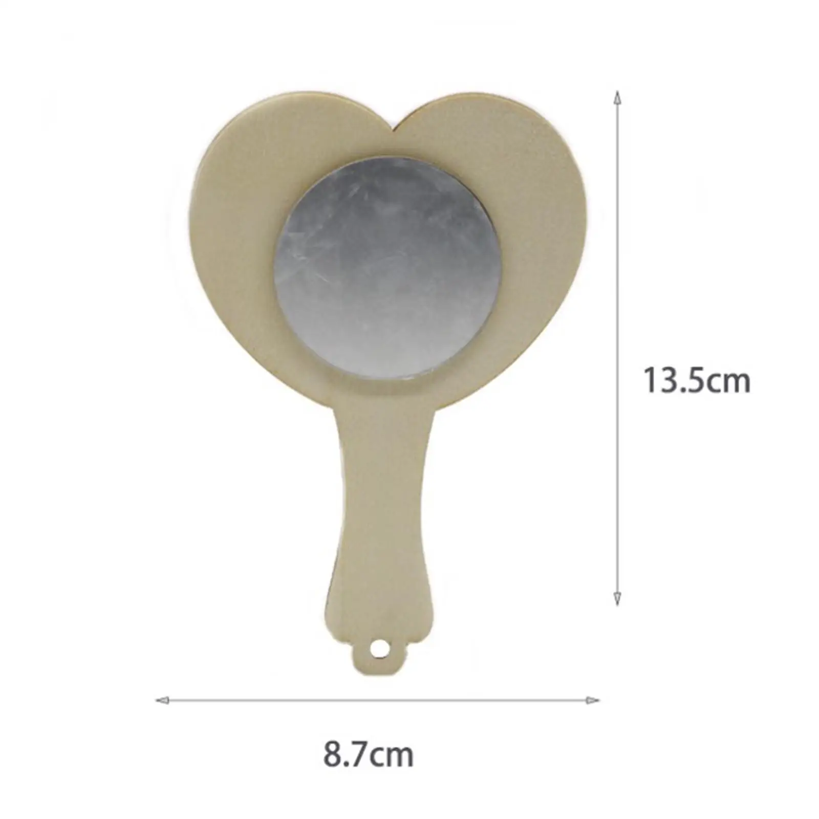 10 stuks draagbare make-upspiegel compacte ongeverfde onvoltooide houten spiegel voor doe-het-zelf ambachten