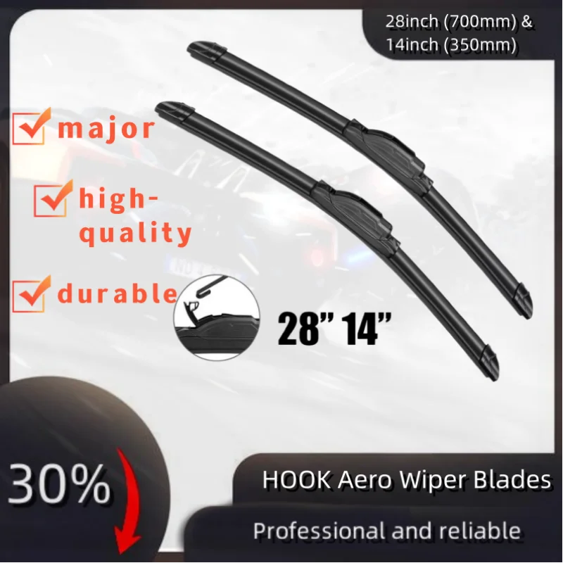 

28"+14" Premium Quality All Season Beam Windshield Front Wiper Blades (Set of 2)