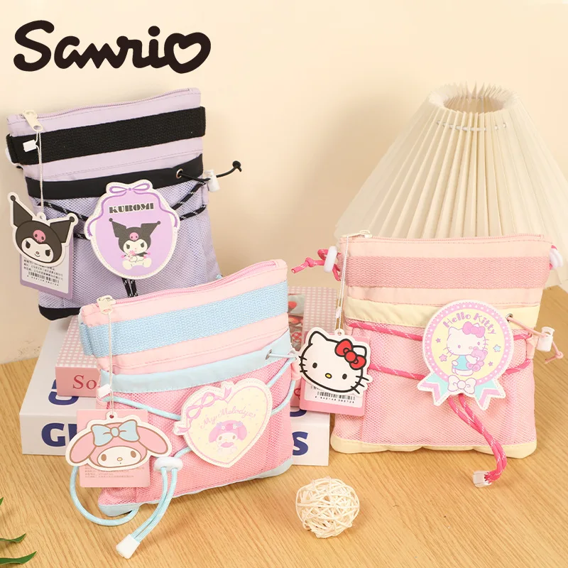 Sanrio 2025 Spring Crossbody Bag Kawaii Hello Kitty My Melody Kuromi Cute Girl Cartoon Shoulder Bag Going Out Storage Bag