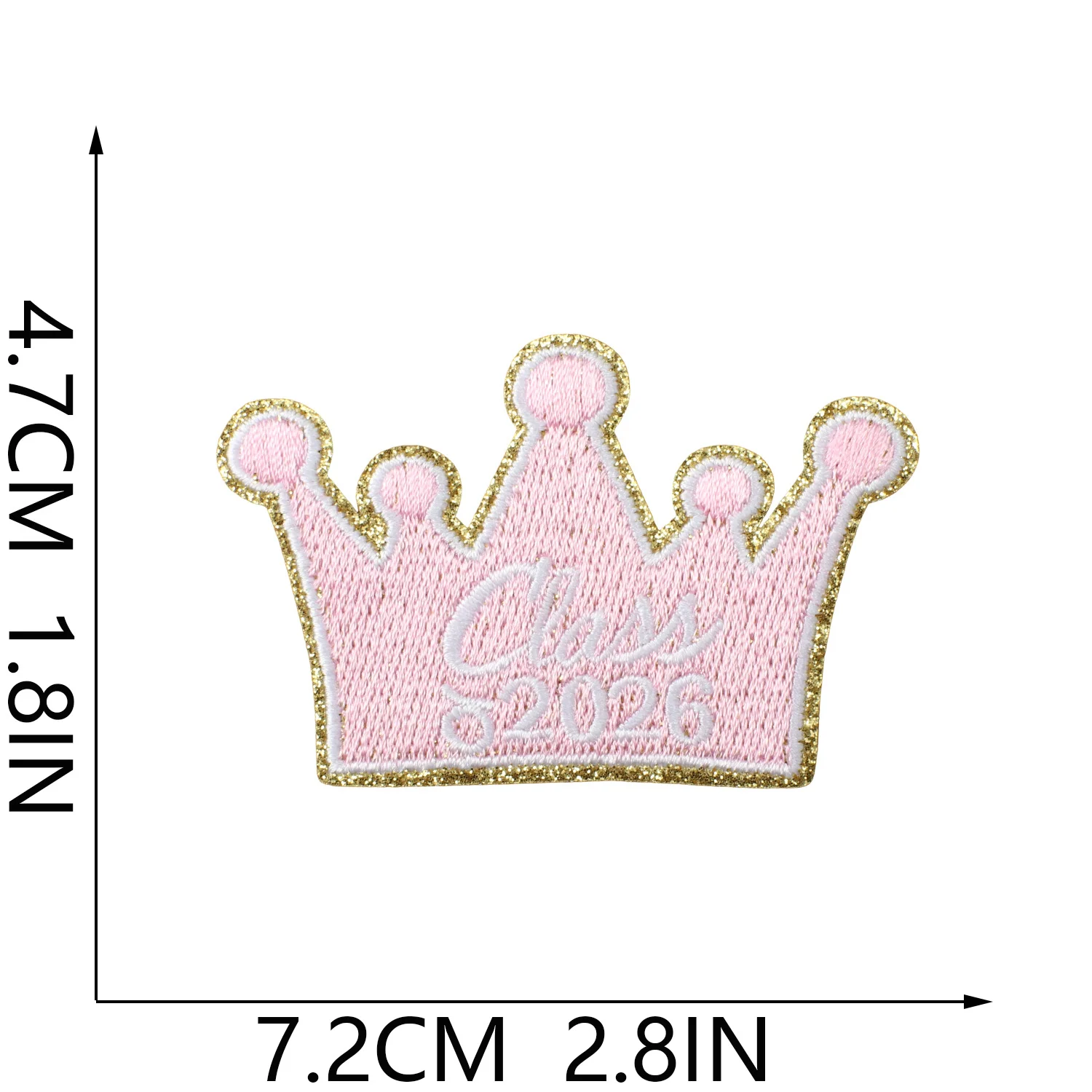 1PCS The Future Is Bright Graduation Embroidery Patches Purple Bachelor Gown Doctor Cap Iron On DIY Commemorative Test Paper