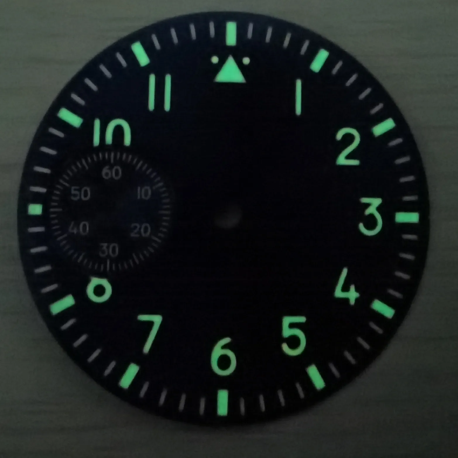 37mm Manual Winding Classic Style Luminous Dial Green Blue Black White Suitable For Eta6497 St3600 Manual Winding Movement