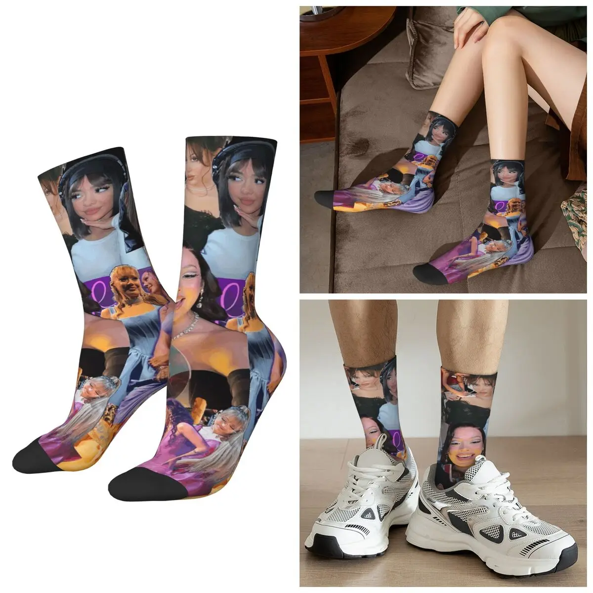 

Всесезонные носки A-Ayliva Cool Singer, носки в стиле Харадзюку, чулки в стиле хип-хоп для мужчин и женщин, подарки